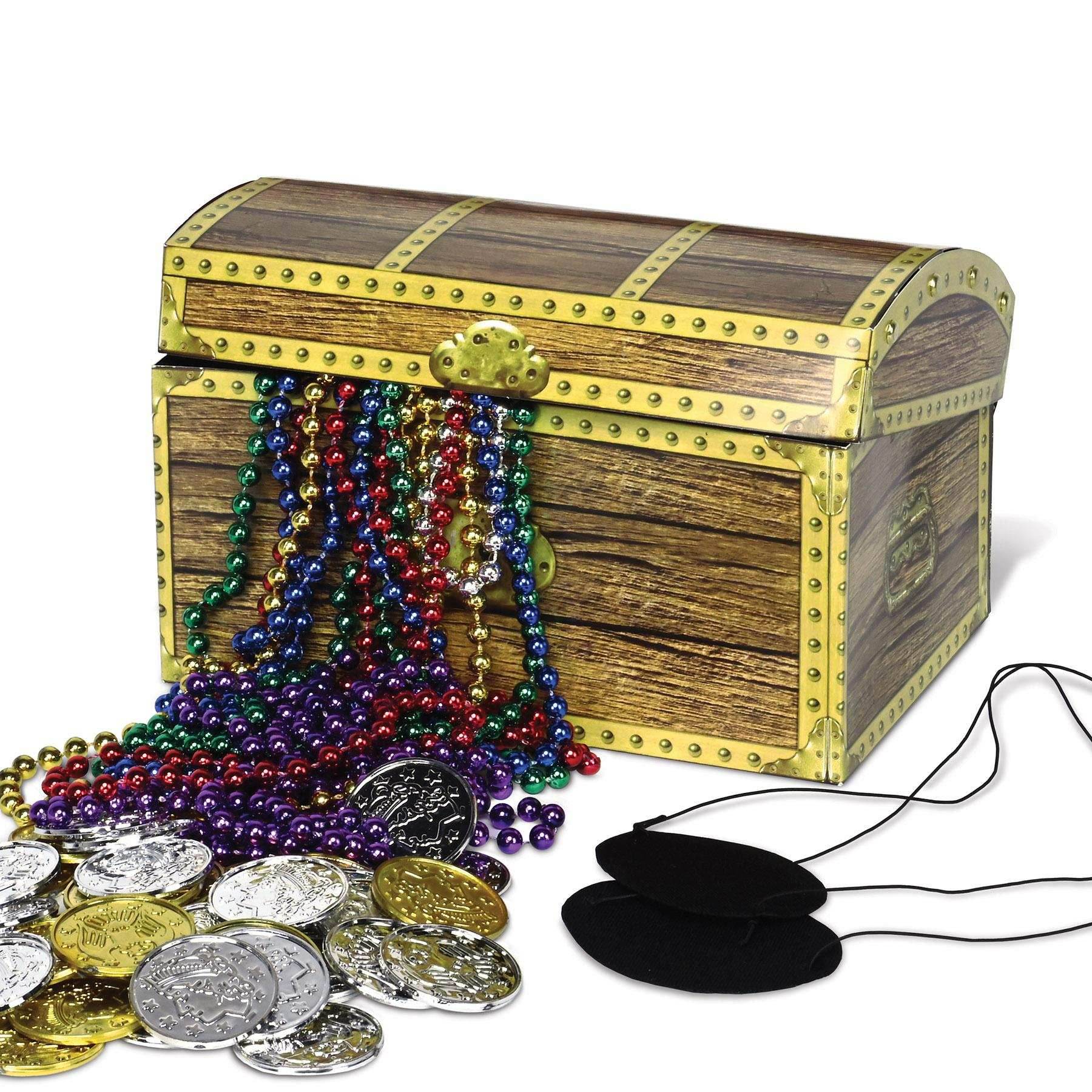 5.5 Inch-Treasure Chest Party Box - Package (1 Party Box)