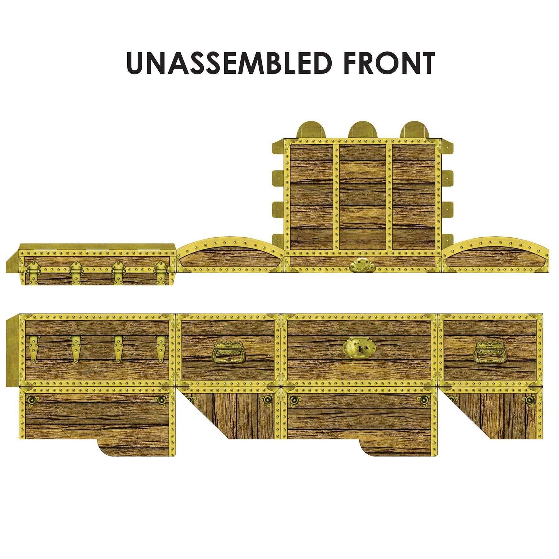 5.5 Inch-Treasure Chest Party Box - Package (1 Party Box)