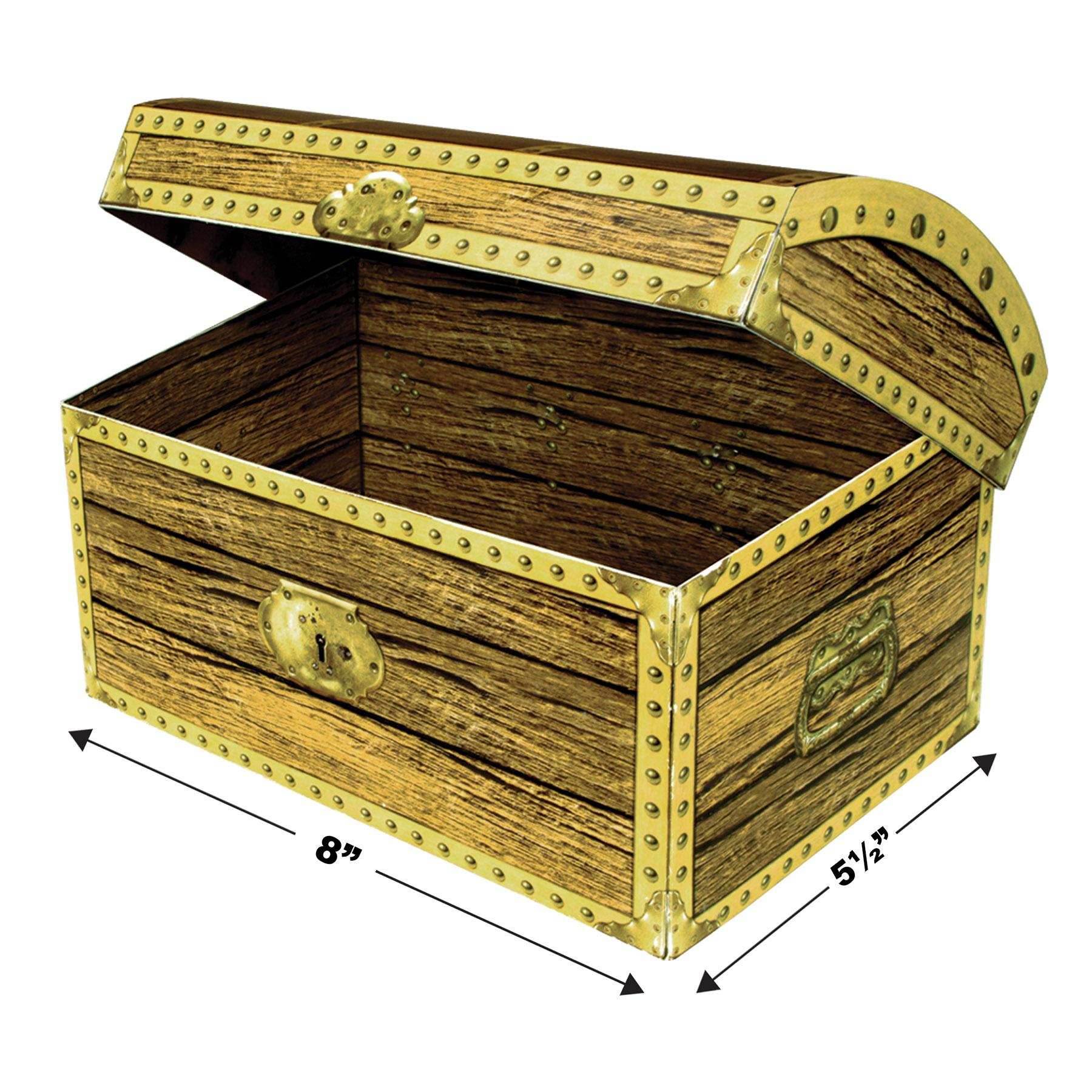 5.5 Inch-Treasure Chest Party Box - Package (1 Party Box)