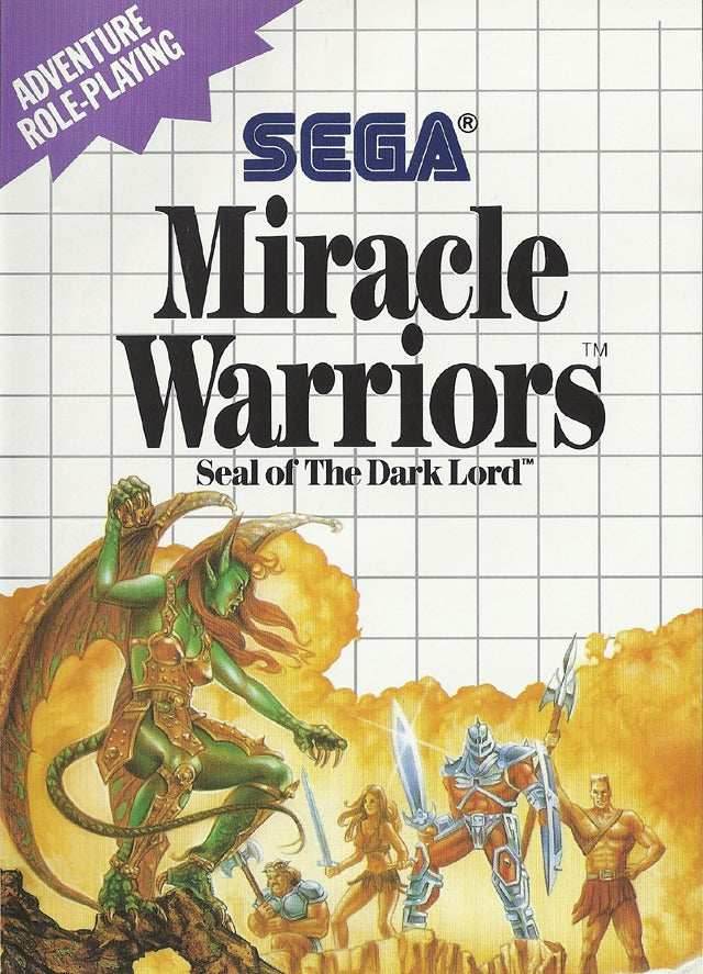Miracle Warriors: Seal of the Dark Lord (Sega Master System) - Game Manual Only