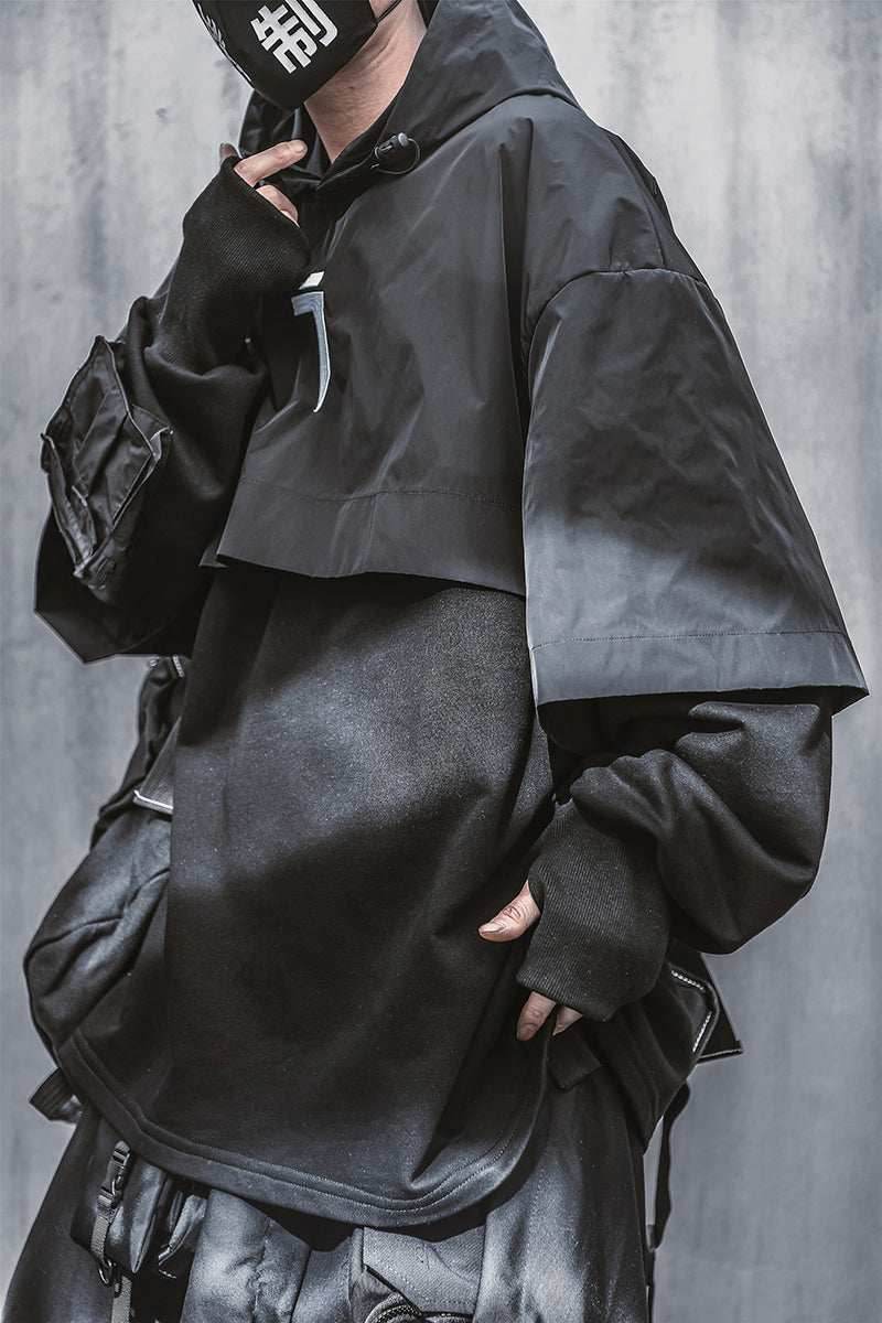 HiH18 I-Tech Layered Hoodie - Blue / M