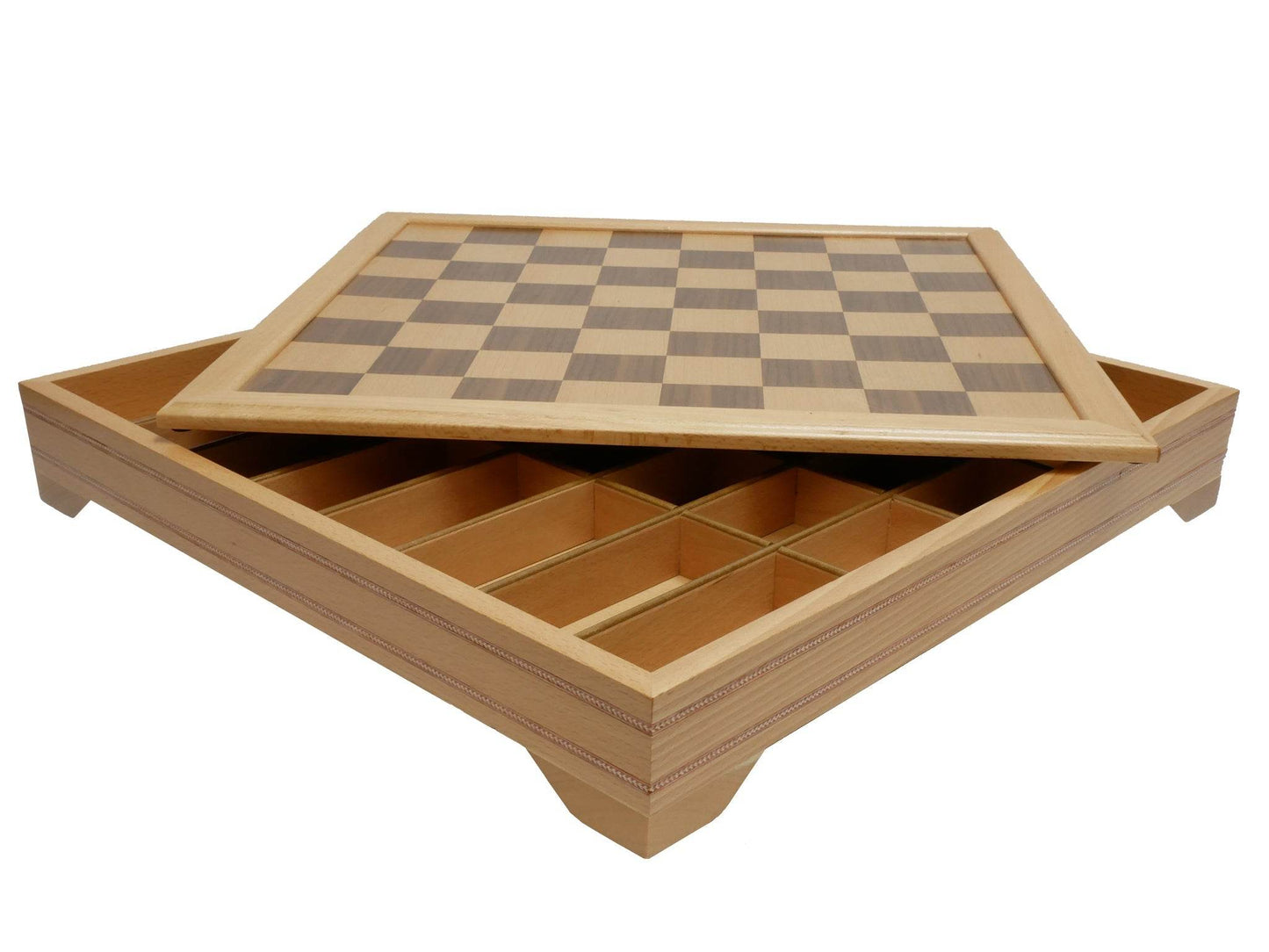 Chess Board - Inlaid Beechwood Chest - 