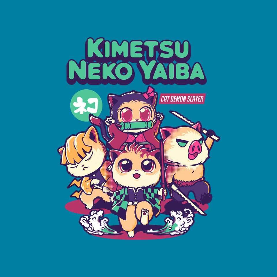 Kimetsu Neko Yaiba - Unisex / Turquoise / S