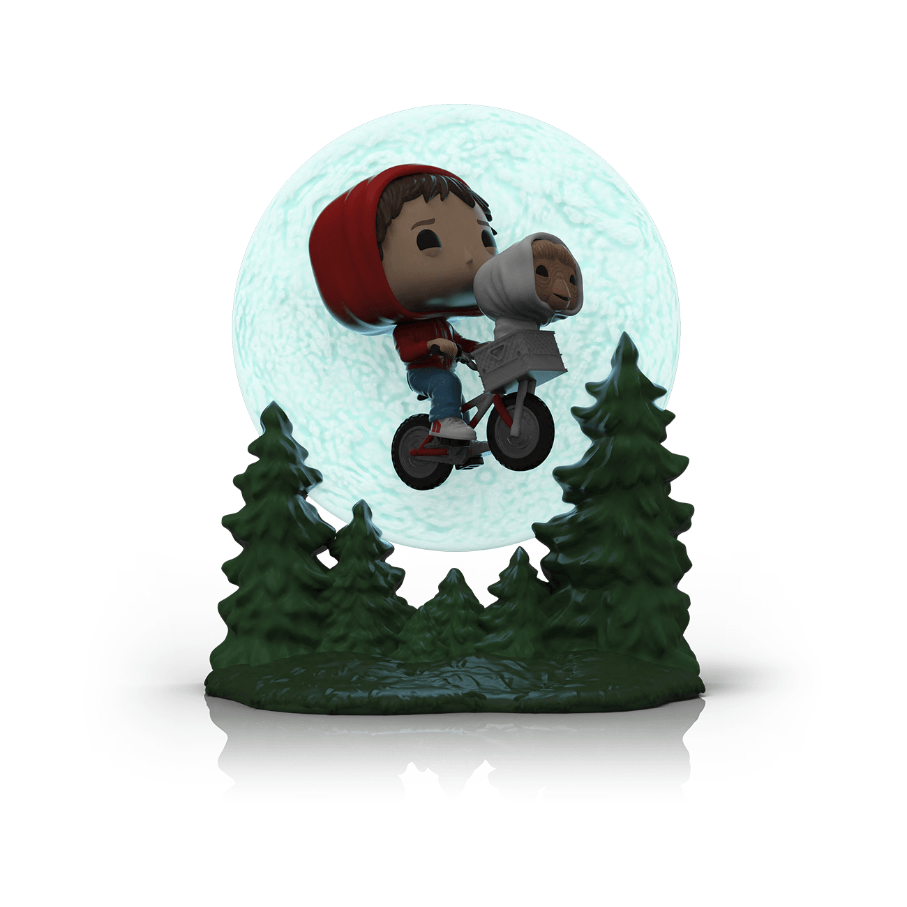 Funko Pop! Moment: E.T. The Extra-Terrestrial - Elliot and E.T. Flying Glow-in-the-Dark - 