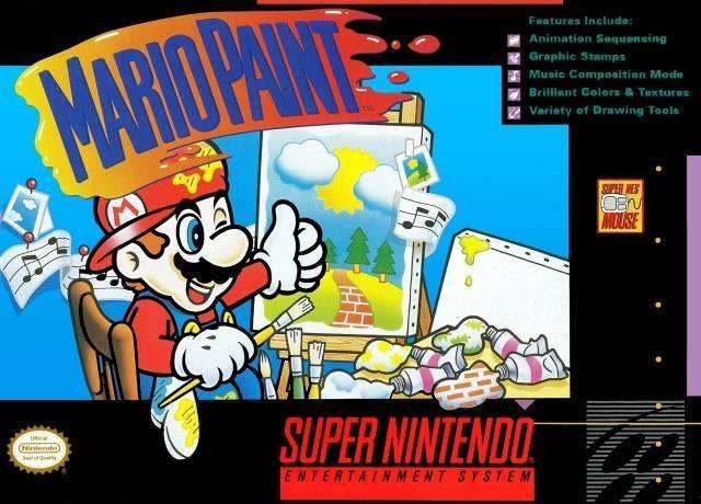 Mario Paint w/ Mouse and Mouse Pad (Super Nintendo) - Game Manual Only