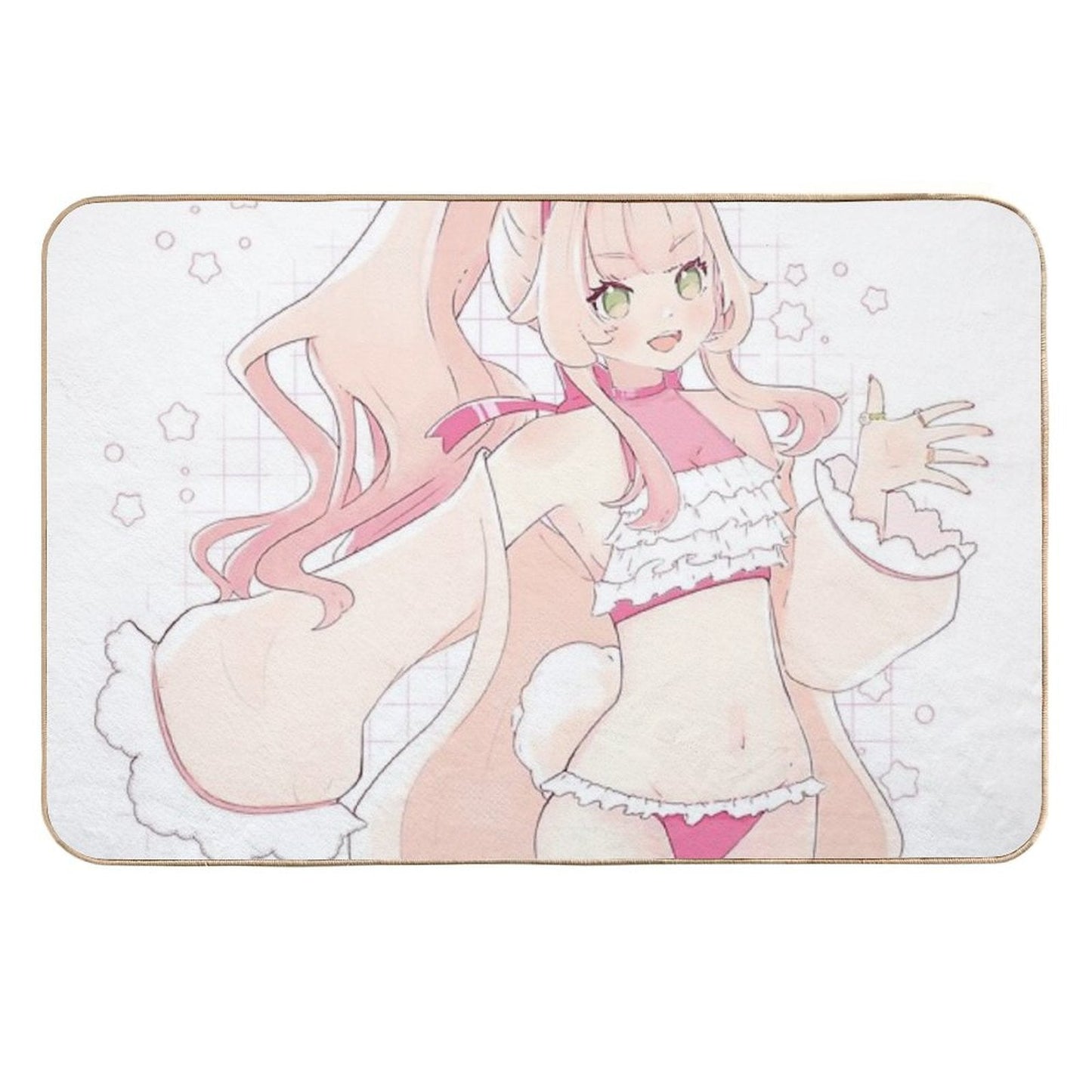 Summer Bun  High-Traffic Bath Mat