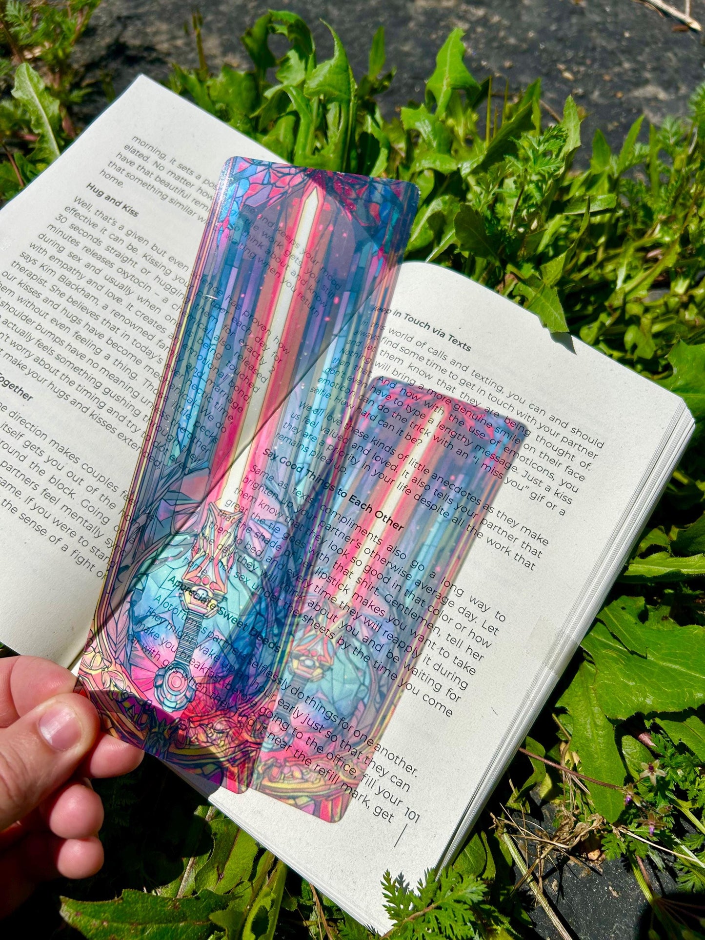 Pink Lightsaber Bookmark - Sci-Fi Fan Gift, Star Inspired Wars Art, Unique Book Lover Accessory, Geeky Bookmark