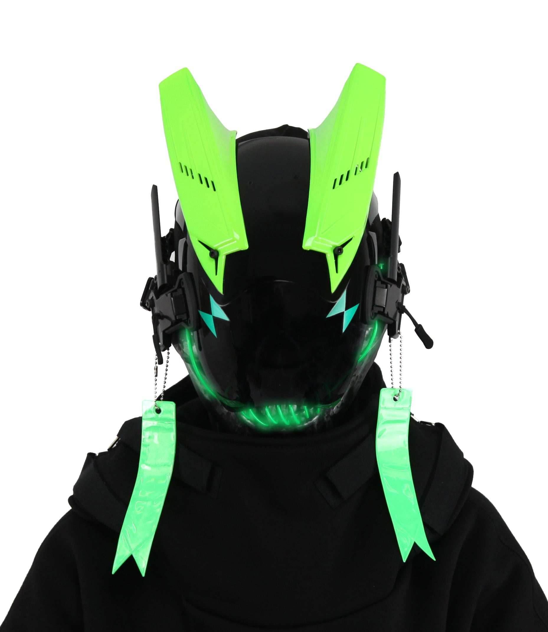 Green Skeleton Tech Mask - 