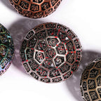 50mm Spherical Skeleton Bloodstain Creative D100 Metal Dice