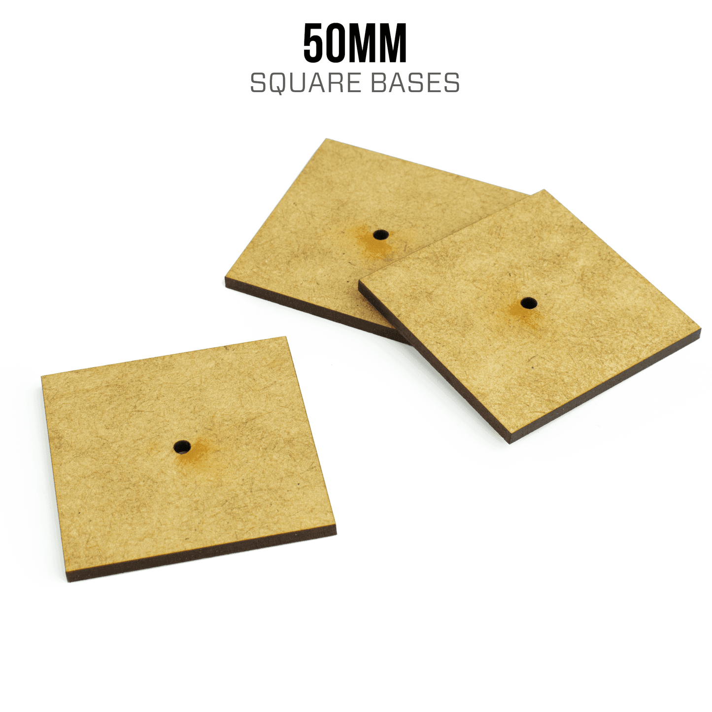 50mm Square Bases - Blank