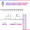 50pcs Flush-Fit Basing Magnets Star Wars Legion Compatible