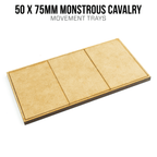 50mm x 75mm Monstrous Cavalry Trays - 1 / 1 / Blank
