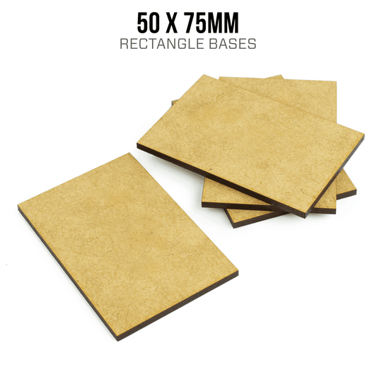 50 x 75mm Rectangle Bases - Blank