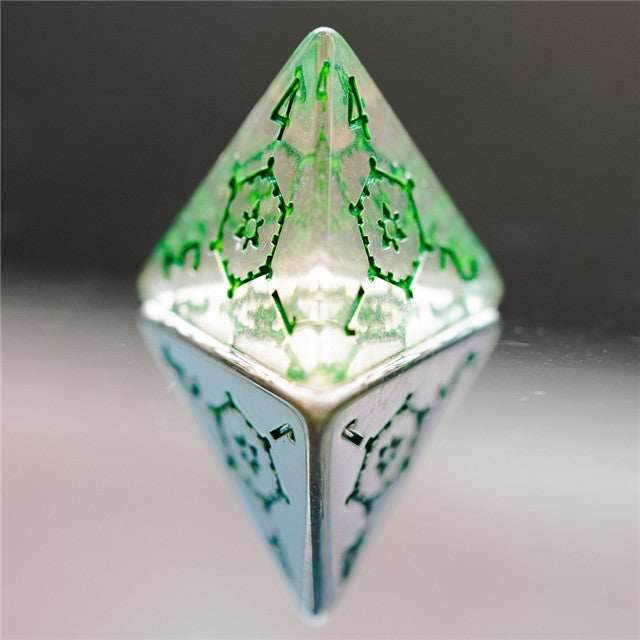 (Green) Huge Castle Dice (D6:25mm) 7-Dice - 