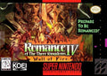 Romance of the Three Kingdoms IV Wall of Fire (Super Nintendo) - Game Manual Only