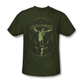 Green Lantern Fearless Military Green T-shirt - S