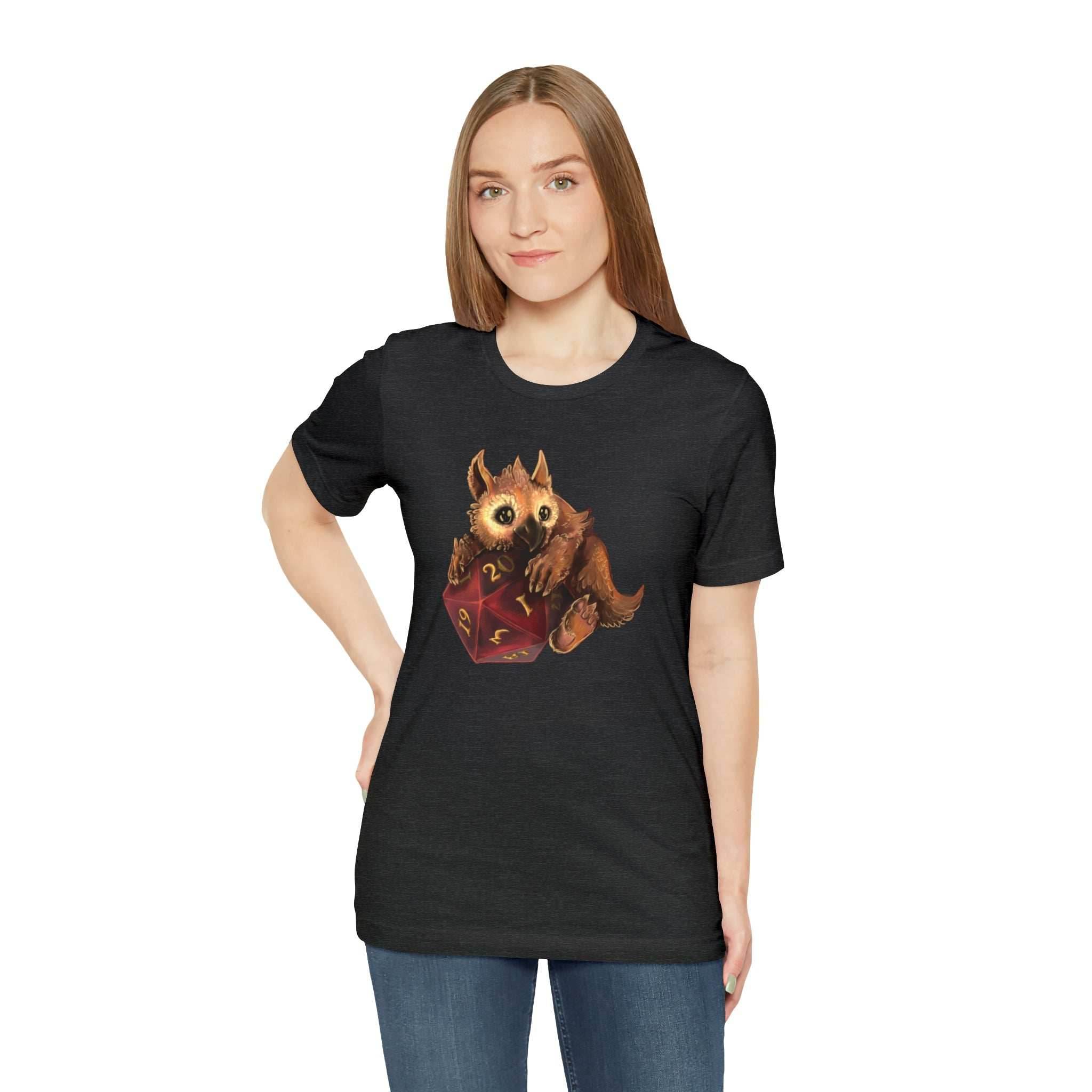 Owliver with High Variance D20 Short Sleeve Tee - Athletic Heather / S