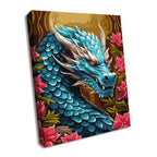 The Mighty Dragon with Extra Metallic Paints Painting by Numbers Kit by Ideyka KHO5114