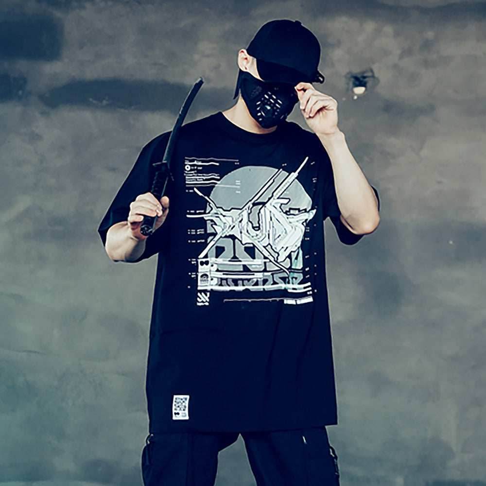 Sim9003 Double X Cyberpunk Tee - S