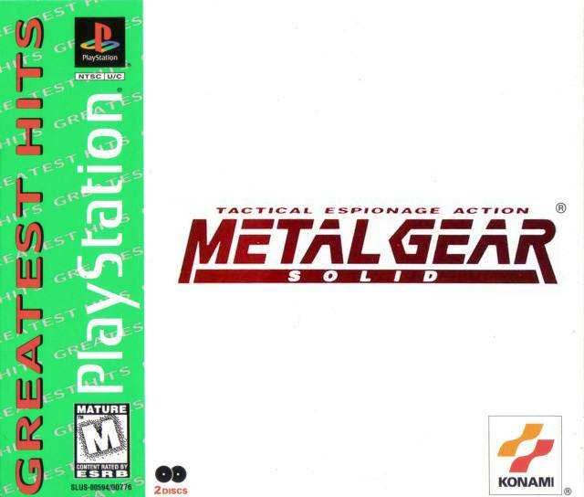 Metal Gear Solid (Greatest Hits) (Playstation) - Game Manual Only