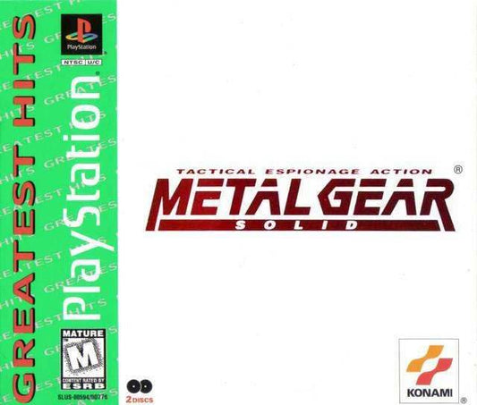 Metal Gear Solid (Greatest Hits) (Playstation) - Game Manual Only