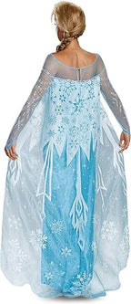 Elsa Frozen Prestige Ice Queen Dress Woman's Costume Adult X-Large 18-20