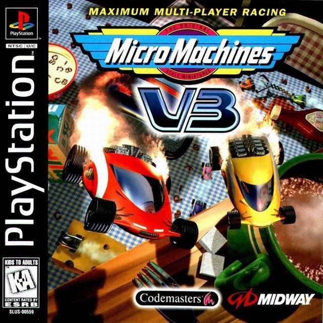 Micro Machines V3 (Playstation) - Game Manual Only