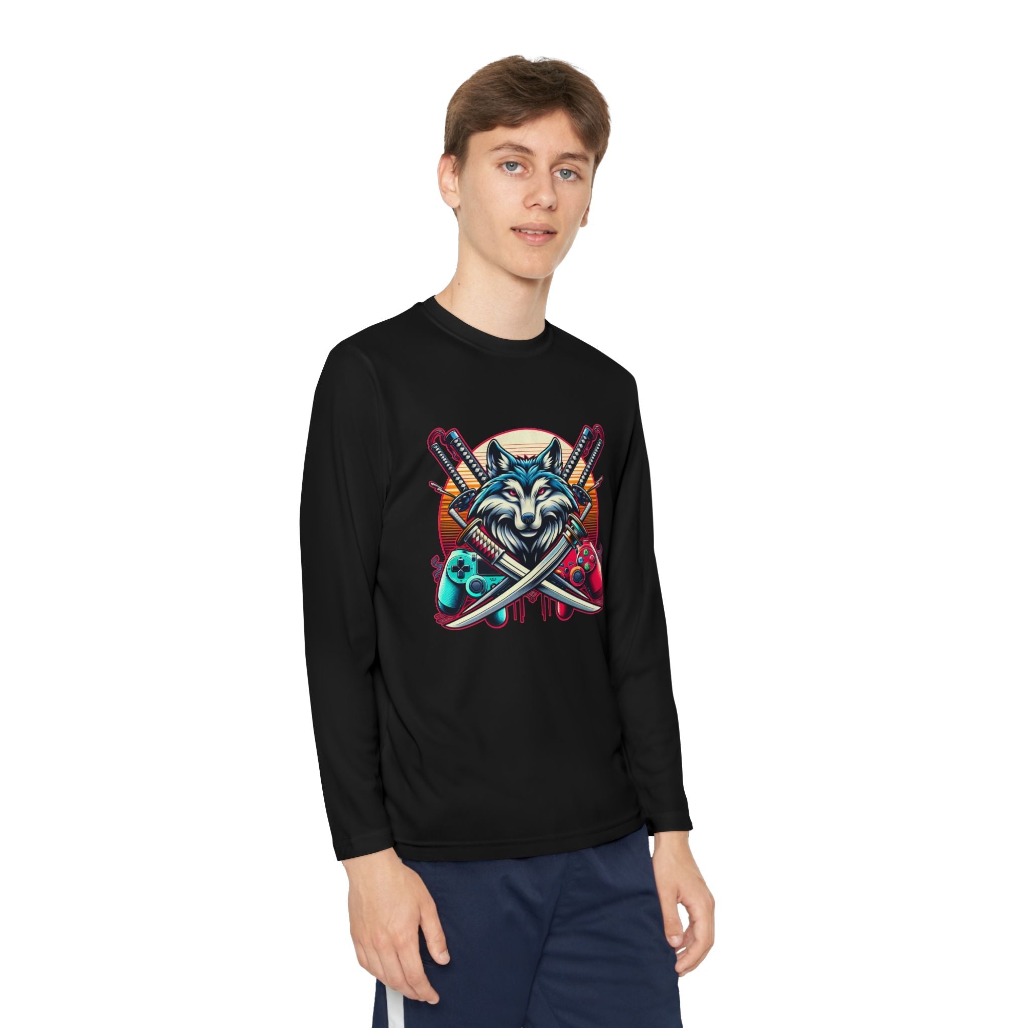 Xp wolf gamer long sleeve shirt