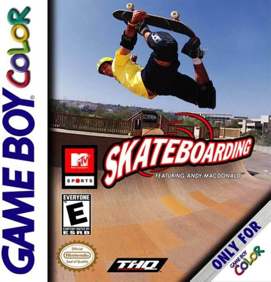 MTV Sports Skateboarding Featuring Andy MacDonald (Gameboy Color) - Game Manual Only