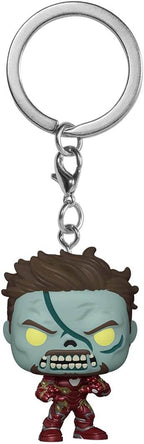 Funko Pop! Keychain Marvel What If? - Zombie Iron Man Vinyl Figure - 