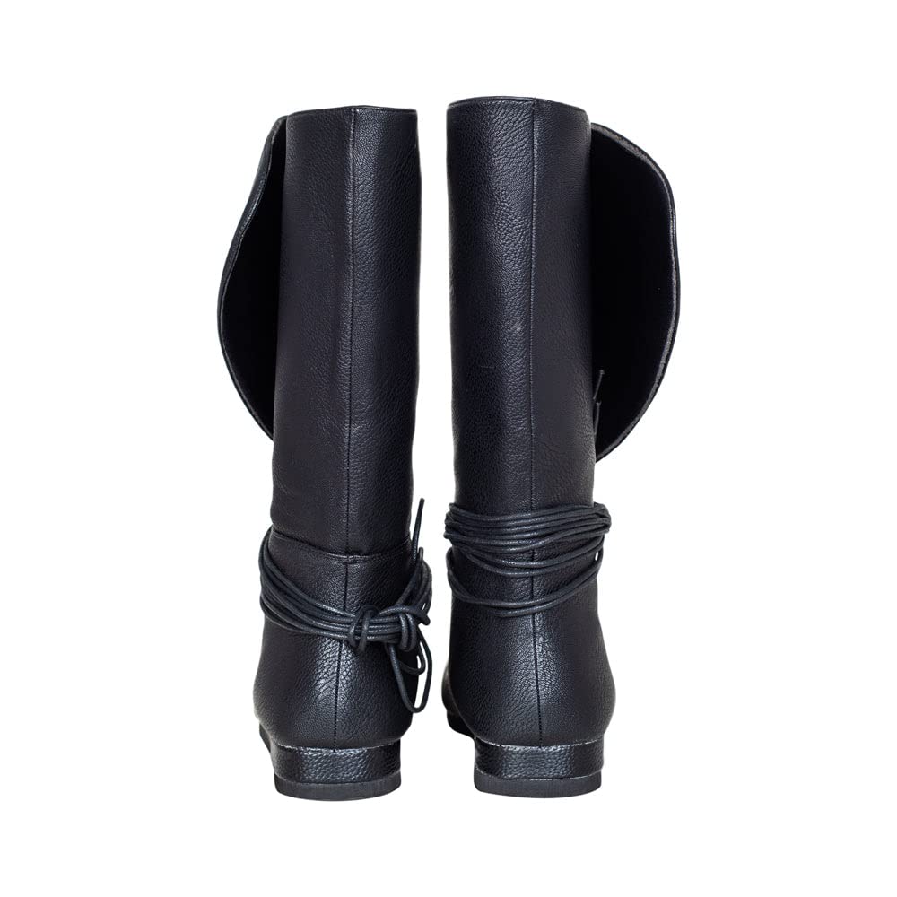 Renaissance Black Boots Costume Cosplay