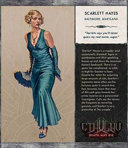 Cthulhu: Death May Die - Scarlett Hayes Kickstarter Exclusive Promo - 
