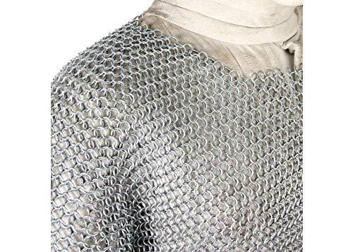 Haubergeon Chain Mail Replica  Armor Long Shirt-3