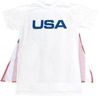 Costume Agent USA Mens T-Shirt with American Flag Cape - S