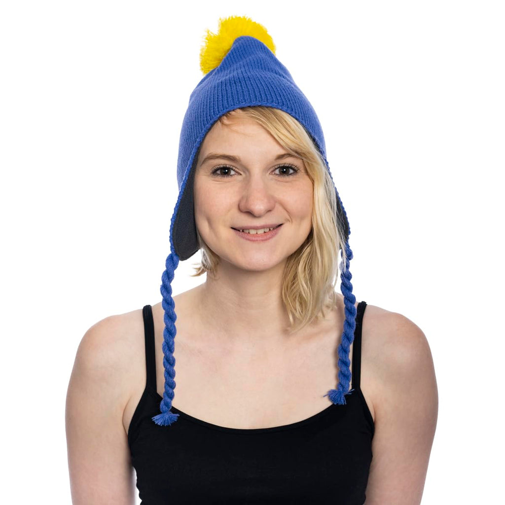 Craig Tucker's Blue and Yellow Beanie Hat for Halloween Cosplay fun