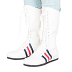 Rocky Boxing White Boots Cosplay Halloween