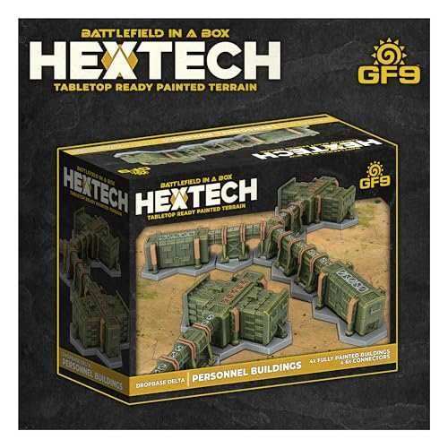 Battlefield in a Box: HexTech - Dropbase Delta Personnel Buildings - 