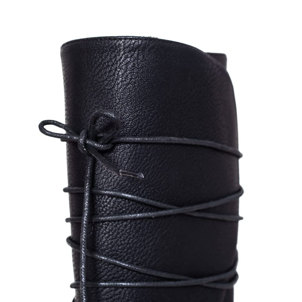 Renaissance Black Boots Costume Cosplay