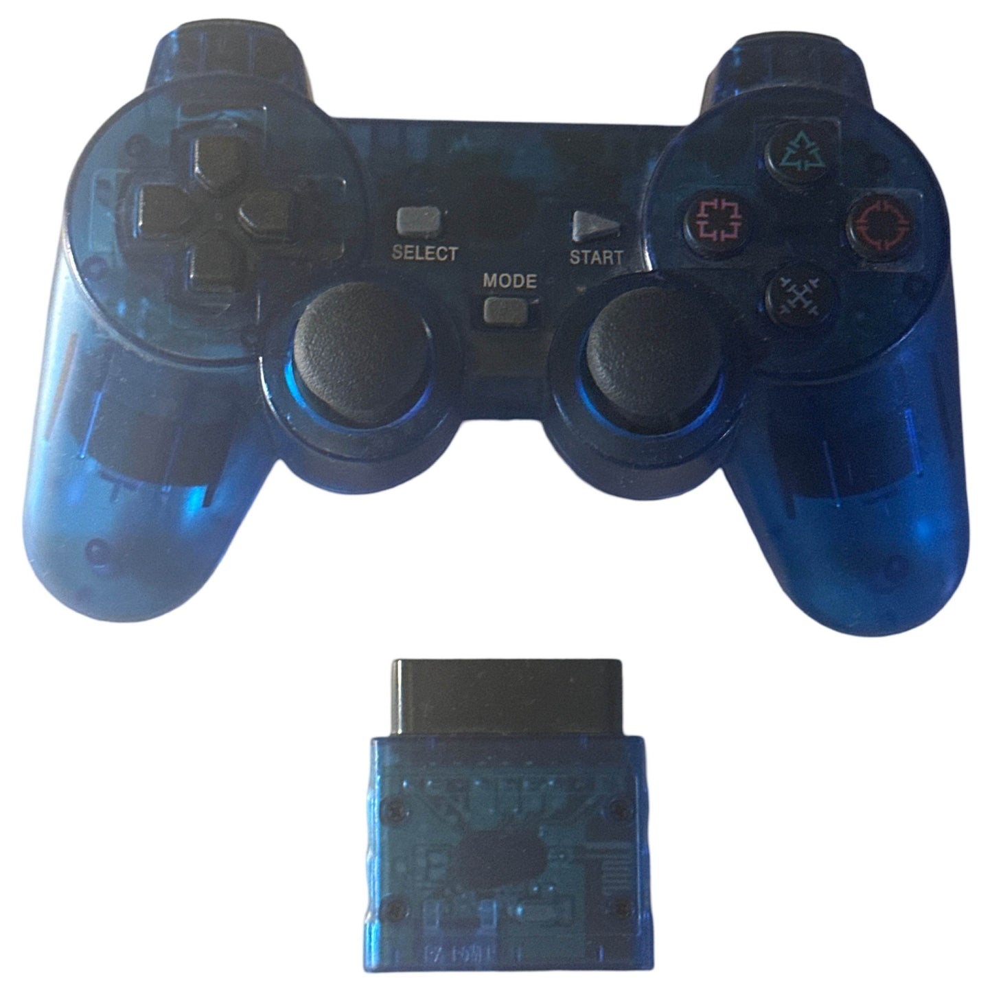 PlayStation 2 DualShock 2 Official-Controller - Blue Wireless With Dongle (3rd Party)
