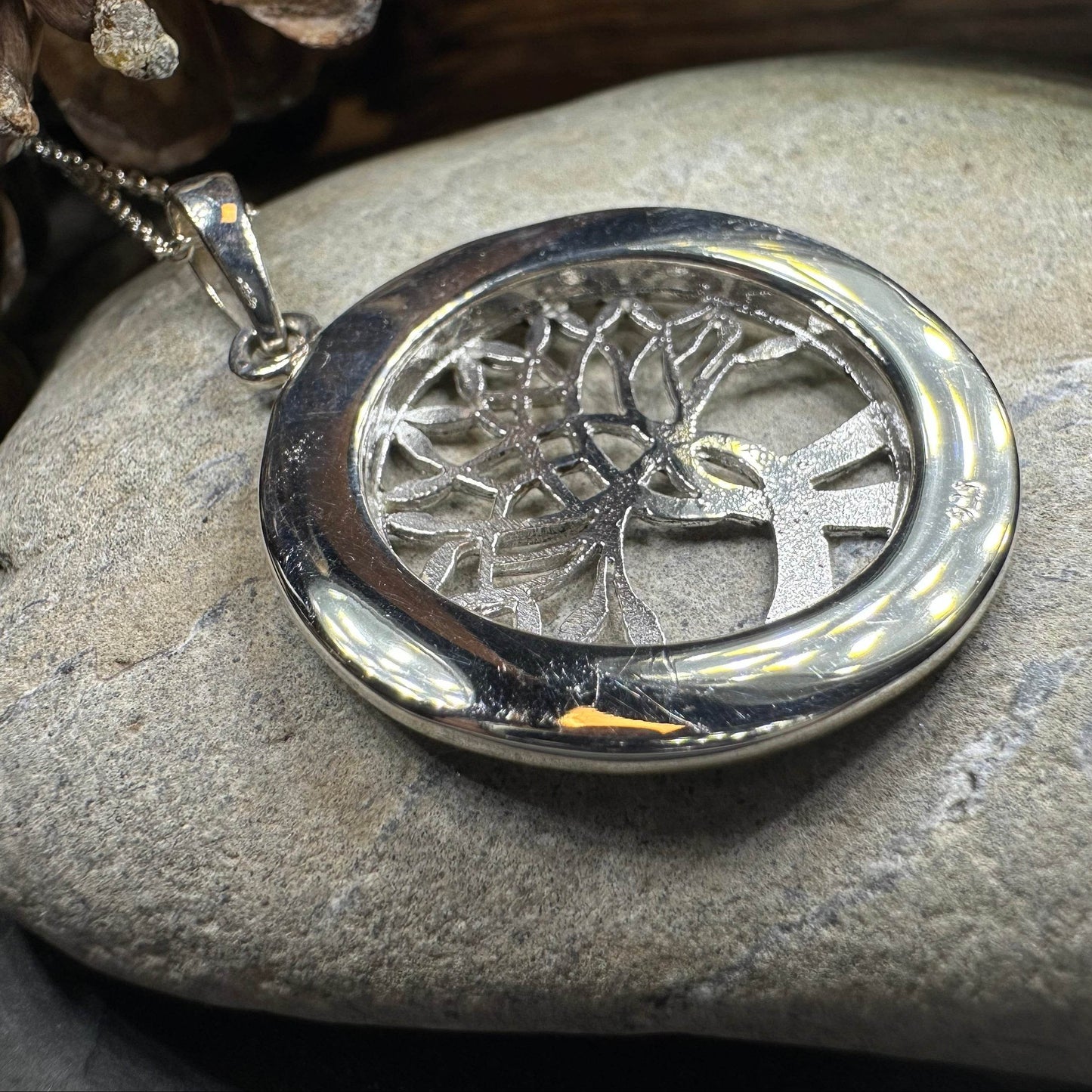 Carmina Tree of Life Shell Necklace - Abalone Shell