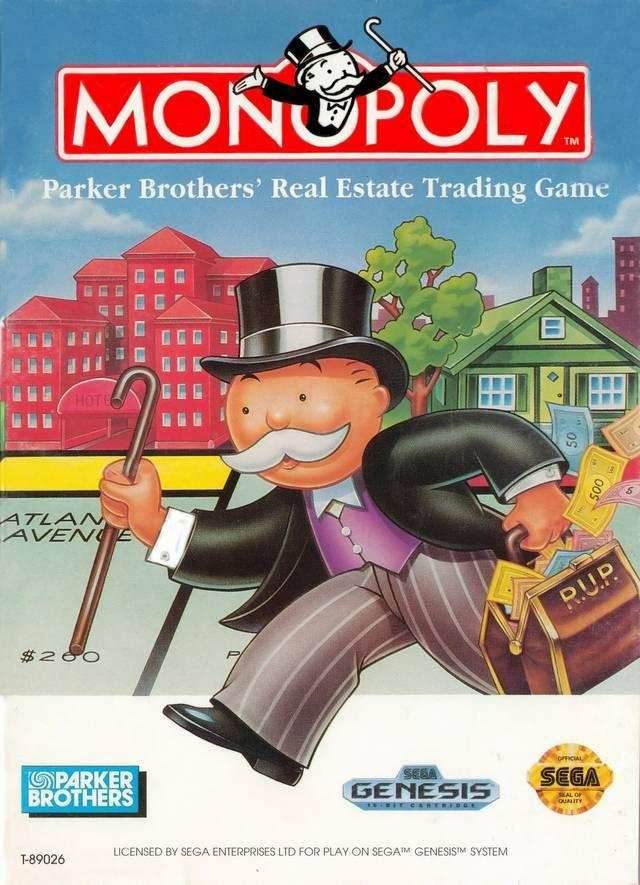 Monopoly (Sega Genesis) - Game Manual Only
