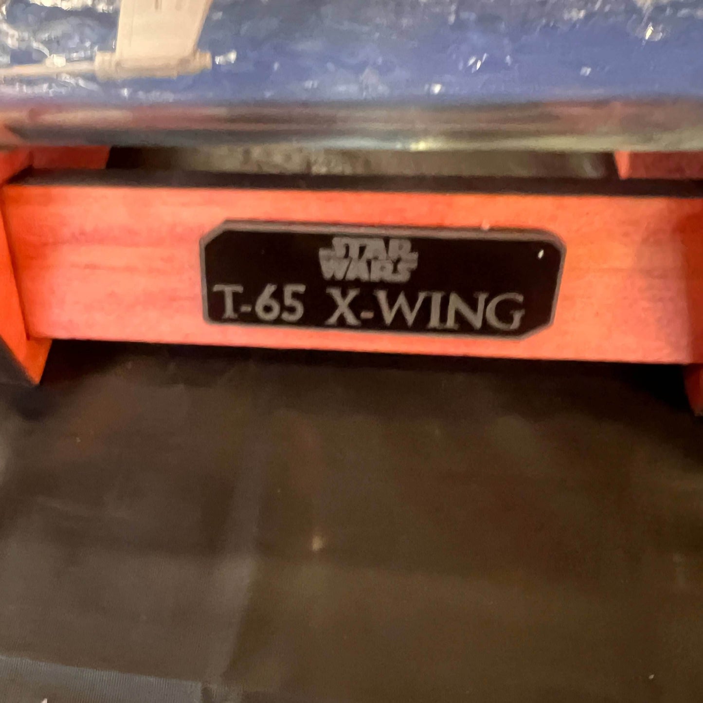 Star Wars X-Wing Over Water in a Wine Bottle - With Stand