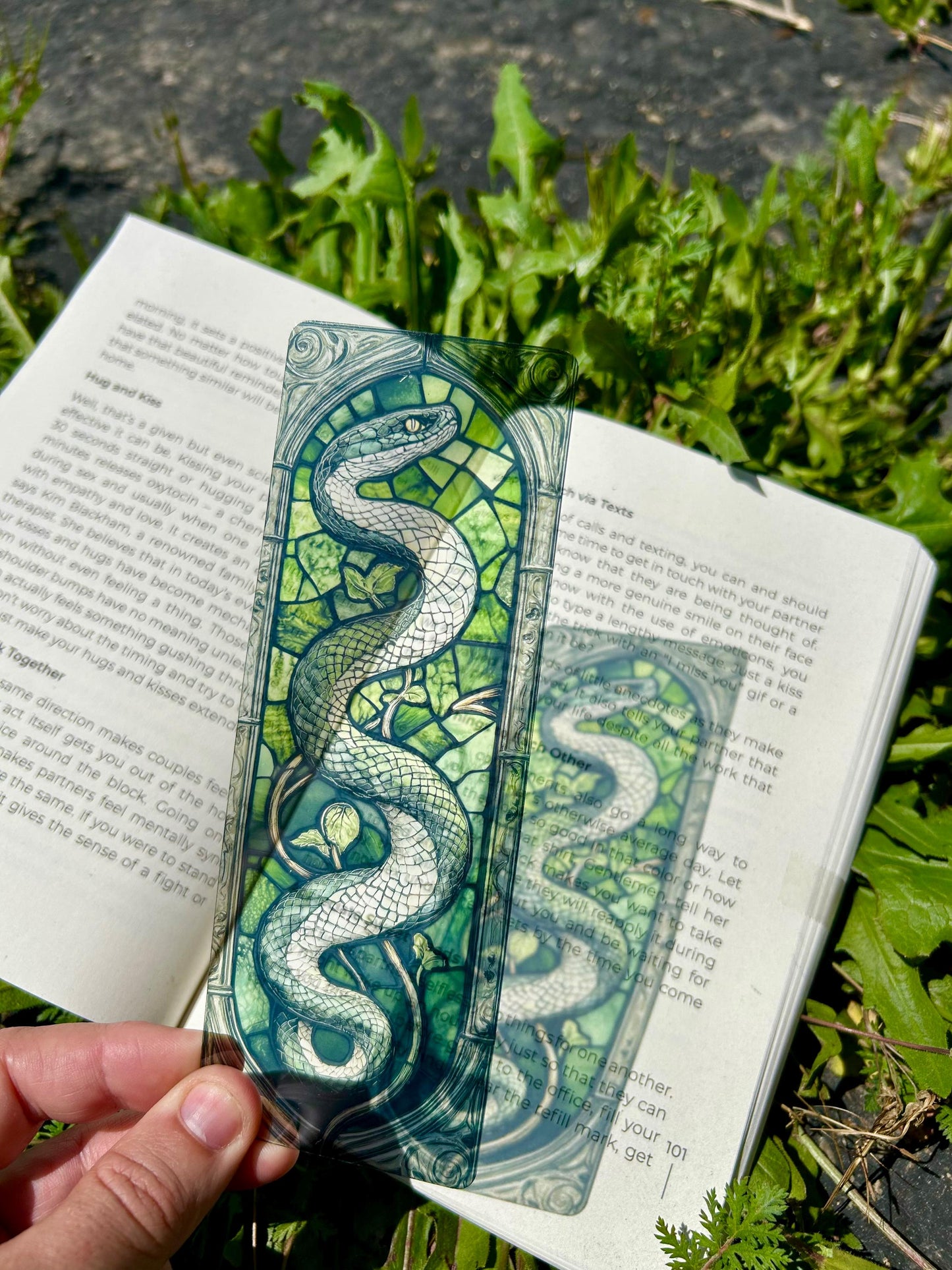 Cunning Serpent Bookmark – H. Potter Inspired, Slyth. House Art erin, Unique Gift for Potter heads & Book Lovers