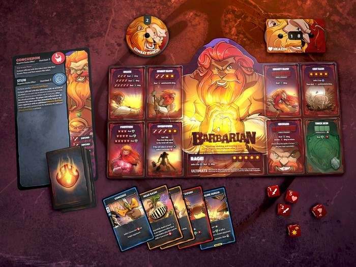 Dice Throne Season 1 - Box 1 - Barbarian vs Moon Elf - 