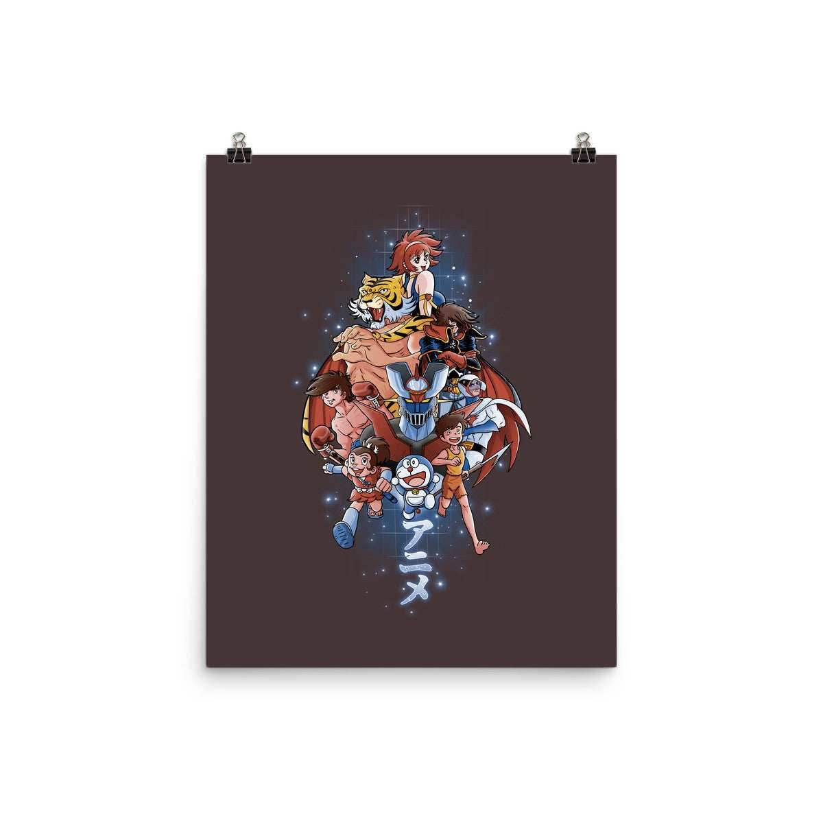 First Anime Heroes - None / Black / 12x16