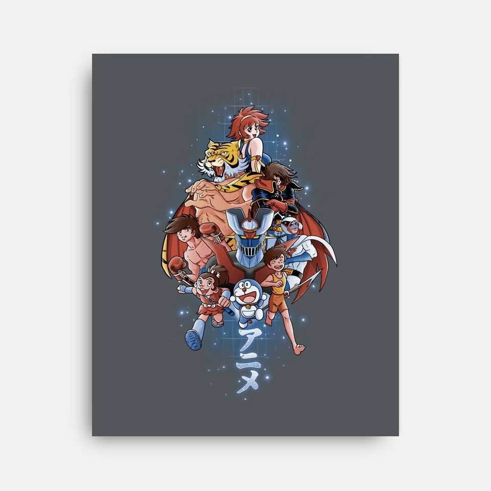 First Anime Heroes - None / Black / 12x16