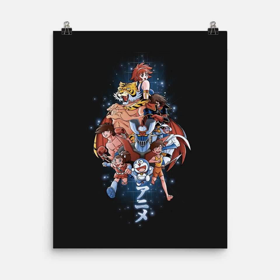 First Anime Heroes - None / Black / 12x16