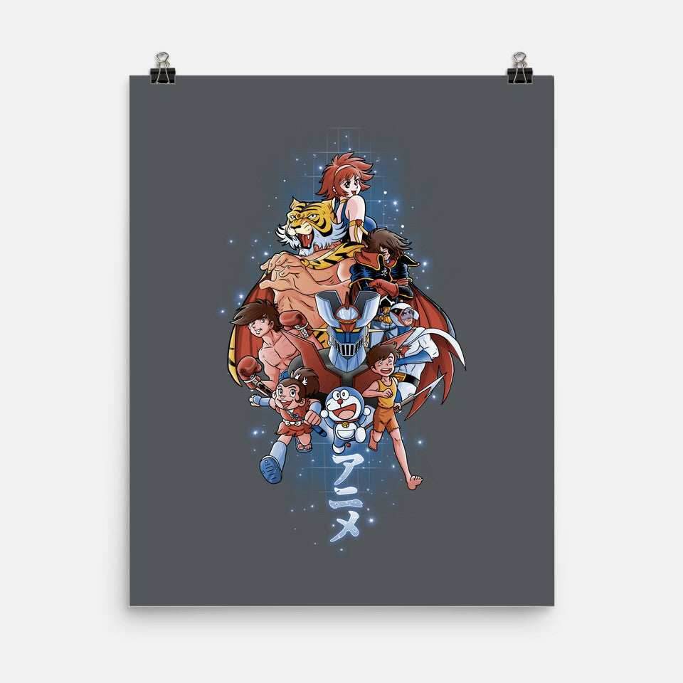 First Anime Heroes - None / Black / 12x16