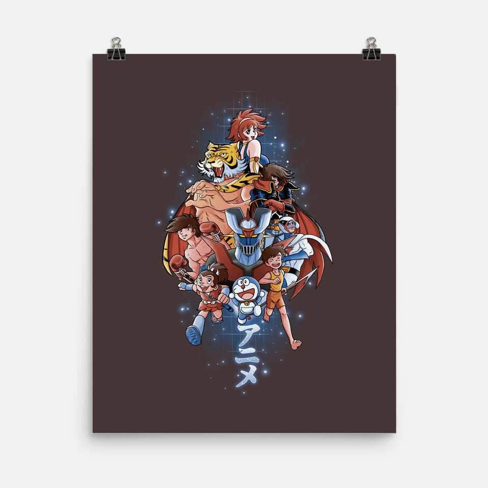 First Anime Heroes - None / Black / 12x16