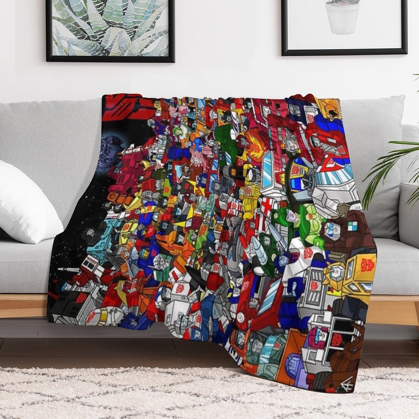 2022 Updated G1 Autobots Poster Throw Blanket